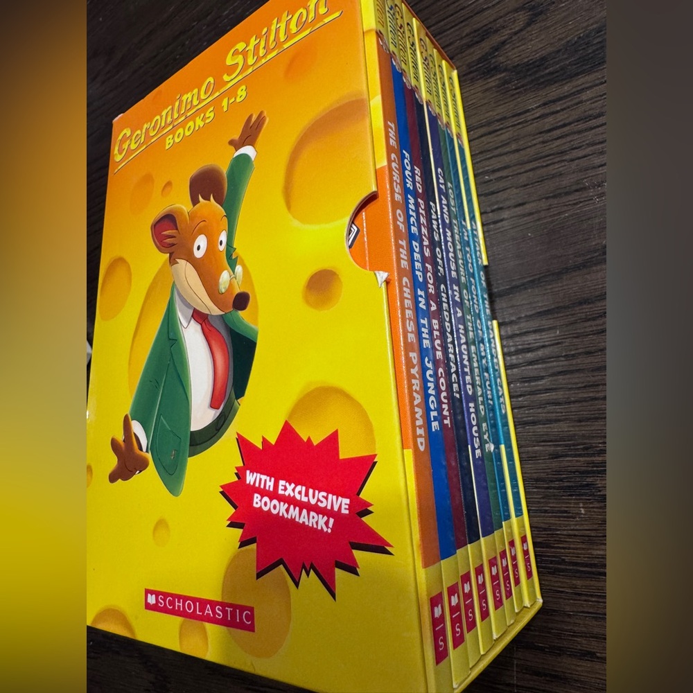 Geronimo Stilton Books 1-8 Box Set New